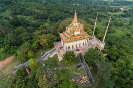 wat samathi pagoda temple vue aerienne